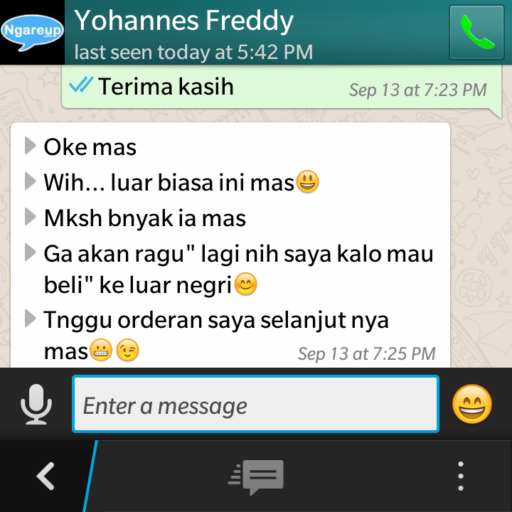 Testimoni Dari WA dan BBM (Part 5)
